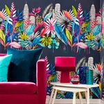Brewster Home Fashions Sierra Indigo Urban Tropic Wallpaper - SKU CEP50110W