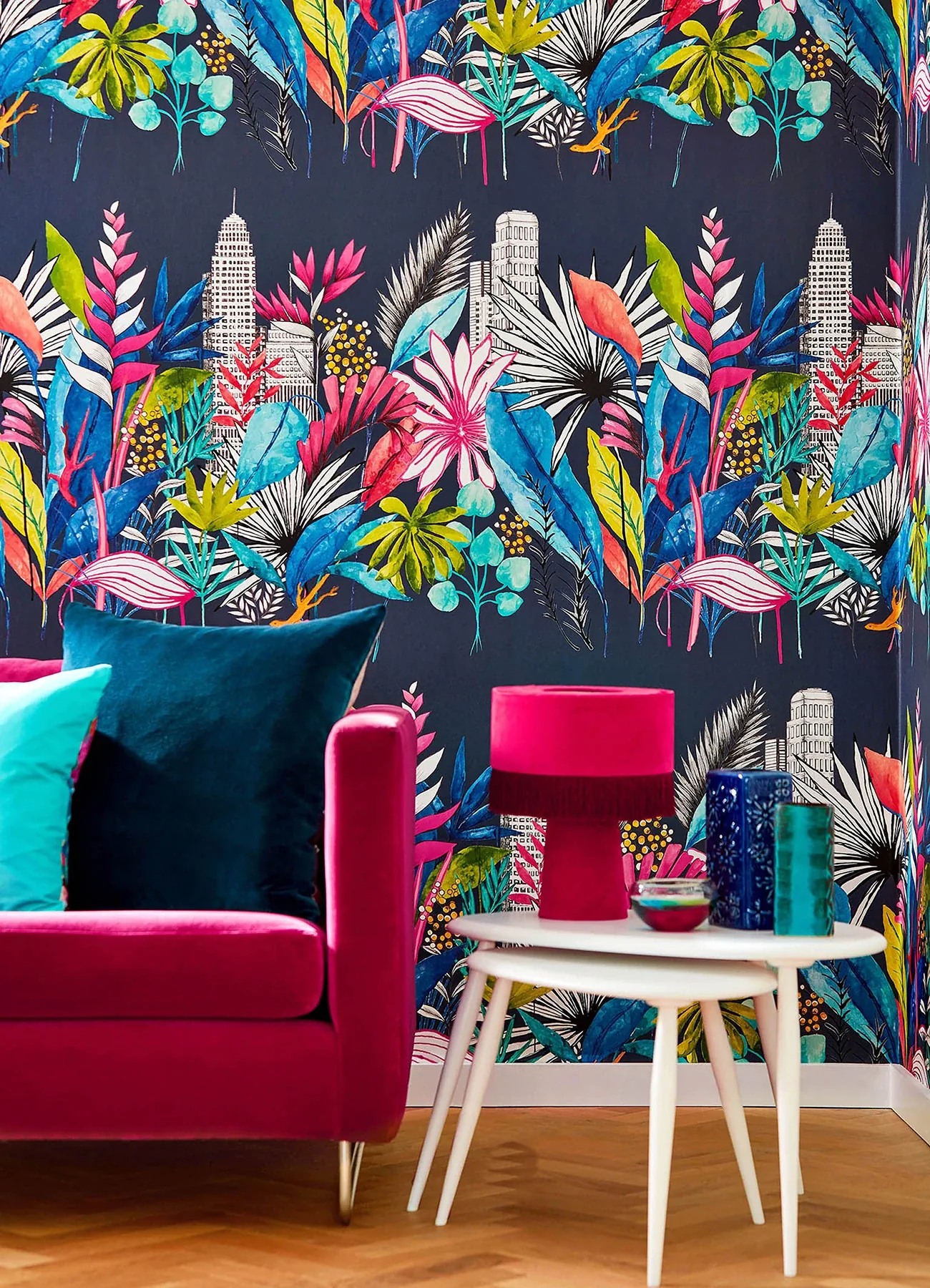 Brewster Home Fashions Sierra Indigo Urban Tropic Wallpaper - SKU CEP50110W