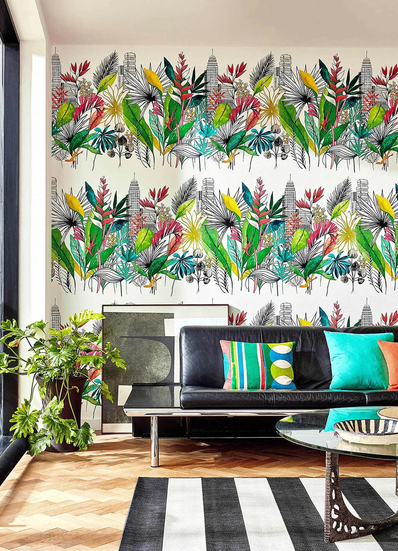 Brewster Home Fashions Sierra Multicolor Urban Tropic Wallpaper - SKU CEP50107W
