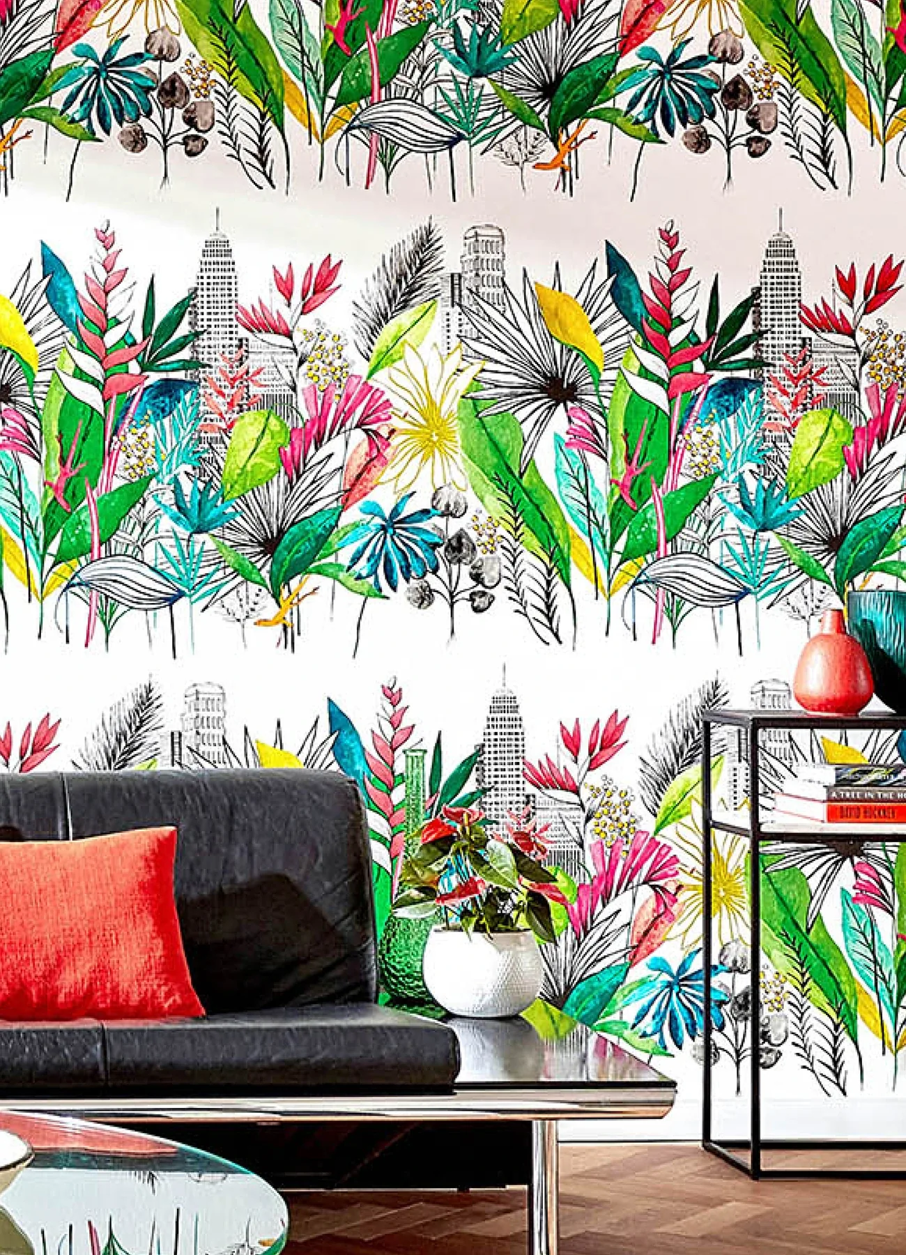 Brewster Home Fashions Sierra Multicolor Urban Tropic Wallpaper - SKU CEP50107W