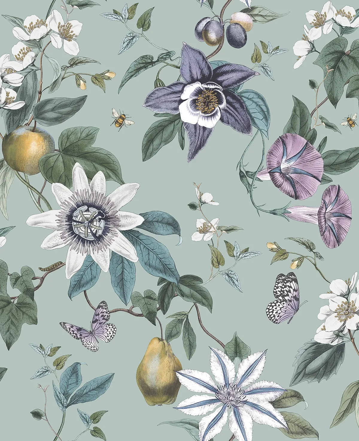 FD43061 | Sierra Sage Floral Wallpaper