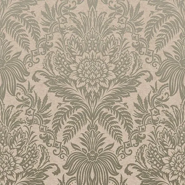Brewster Home Fashions Signature Beige Damask Wallpaper - SKU M1066