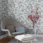 Brewster Home Fashions Simone Denim Tropical Wallpaper - SKU 2910-2741