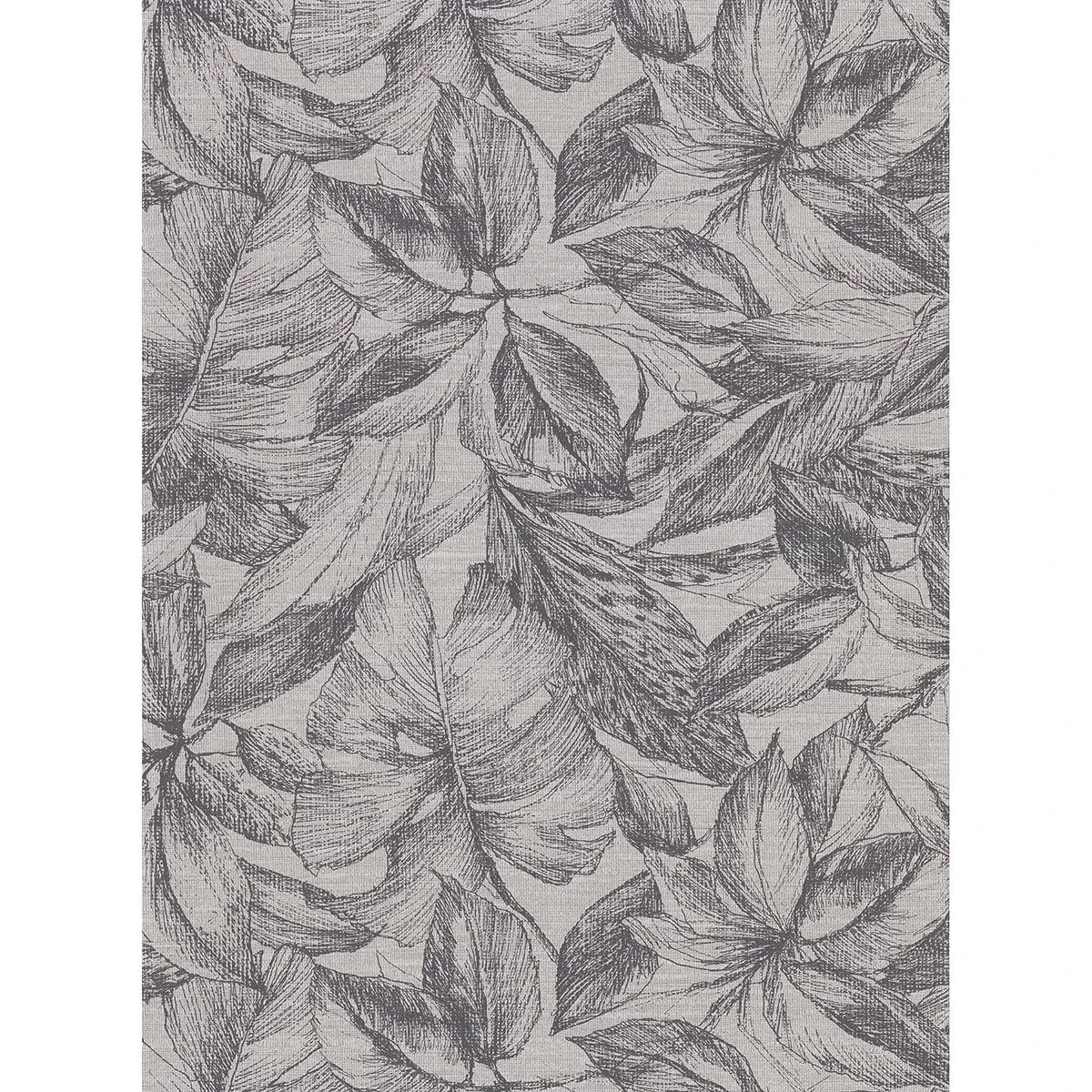 2910-2743 | Simone Grey Tropical Wallpaper