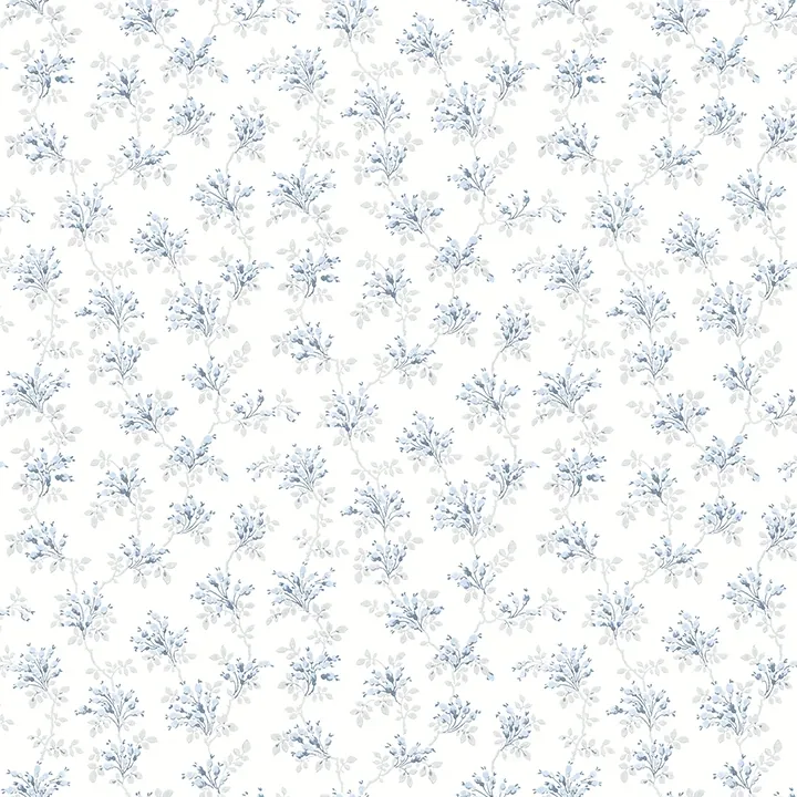 Brewster Home Fashions Sofiane Blue Botanical Trail Wallpaper - SKU 4072-70039