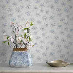 Brewster Home Fashions Sofiane Blue Botanical Trail Wallpaper | Wallpaper Twins Brewster Home Fashions Sofiane Blue Botanical Trail Wallpaper - SKU 4072-70039