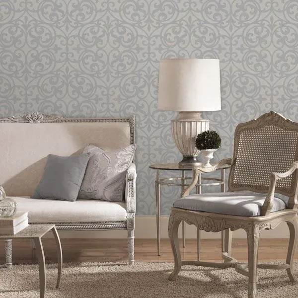 Brewster Home Fashions Sonata Grey Ironwork Wallpaper - SKU DL30629