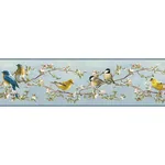 Brewster Home Fashions Songbird Multicolor Floral Trail Wallpaper | Wallpaper Twins Brewster Home Fashions Songbird Multicolor Floral Trail Wallpaper - SKU 3118-48511B