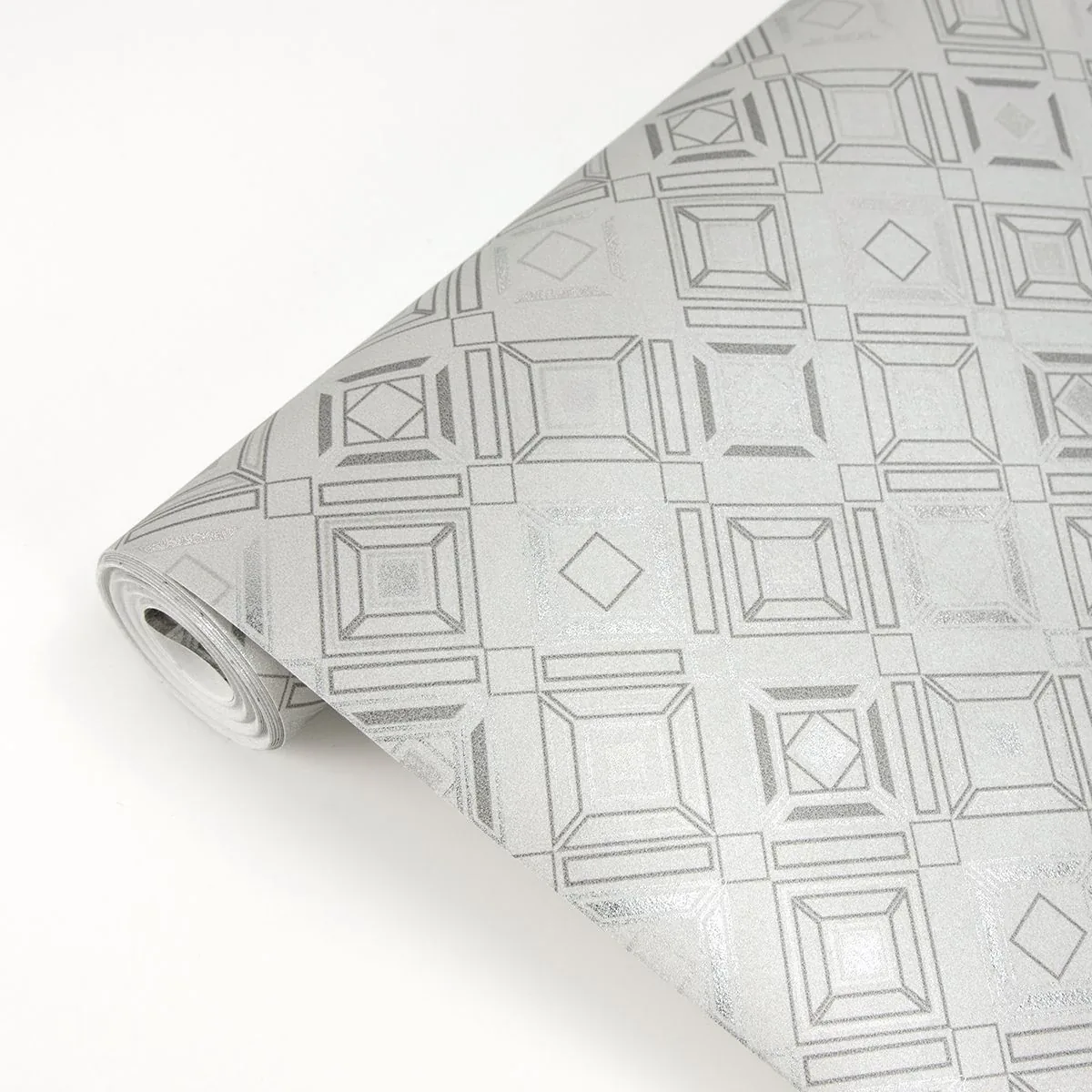 Brewster Home Fashions Sonic Light Grey Geometric Wallpaper | Wallpaper Twins Brewster Home Fashions Sonic Light Grey Geometric Wallpaper - SKU 2927-20501