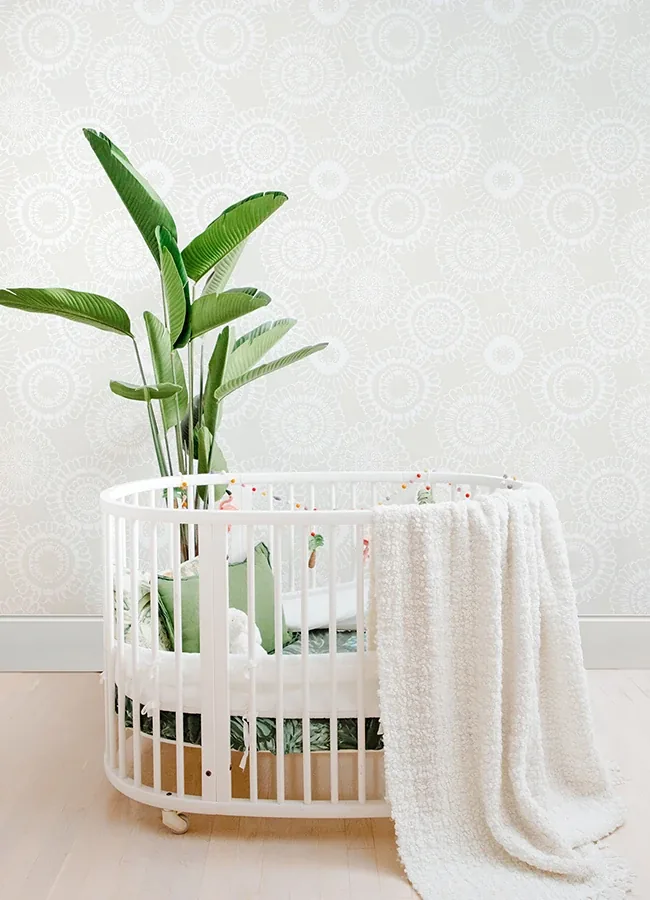 Brewster Home Fashions Sonnet Platinum Floral Wallpaper | Wallpaper Twins Brewster Home Fashions Sonnet Platinum Floral Wallpaper - SKU 4060-138910