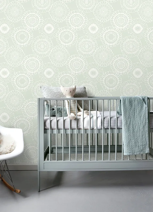 Brewster Home Fashions Sonnet Sage Floral Wallpaper | Wallpaper Twins Brewster Home Fashions Sonnet Sage Floral Wallpaper - SKU 4060-128861