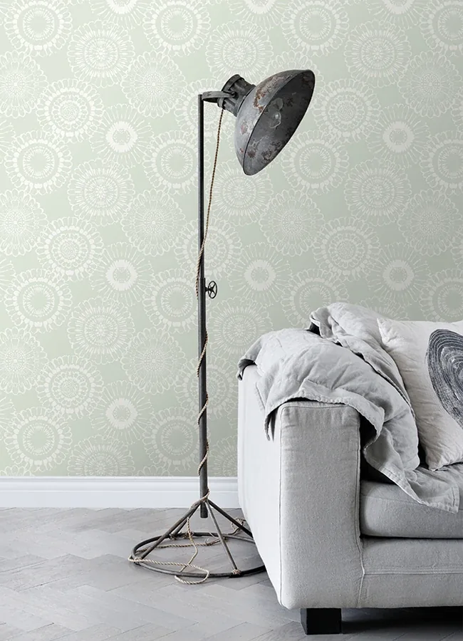 Brewster Home Fashions Sonnet Sage Floral Wallpaper | Wallpaper Twins Brewster Home Fashions Sonnet Sage Floral Wallpaper - SKU 4060-128861