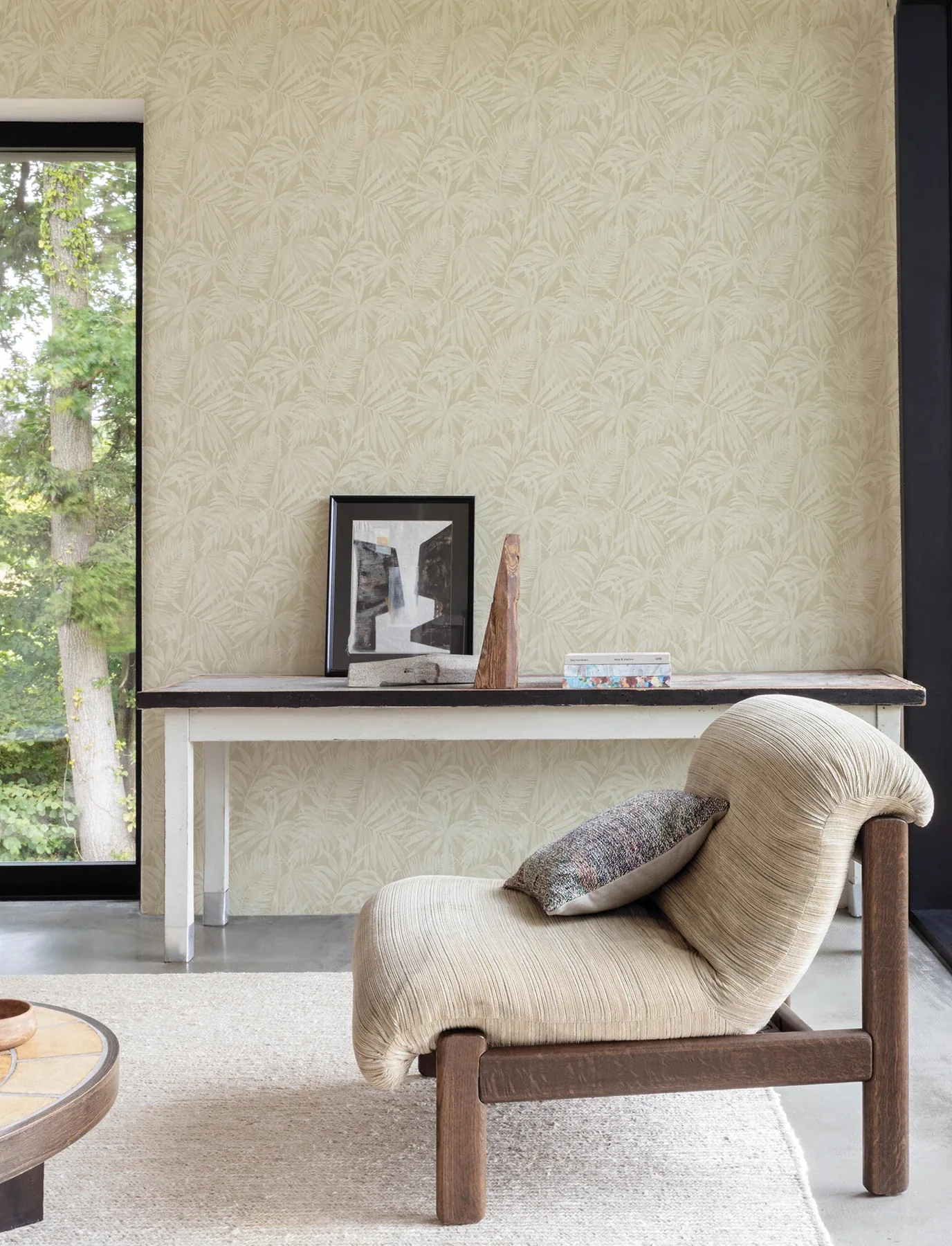Brewster Home Fashions Sonny Beige Fronds Wallpaper - SKU 4191-83025