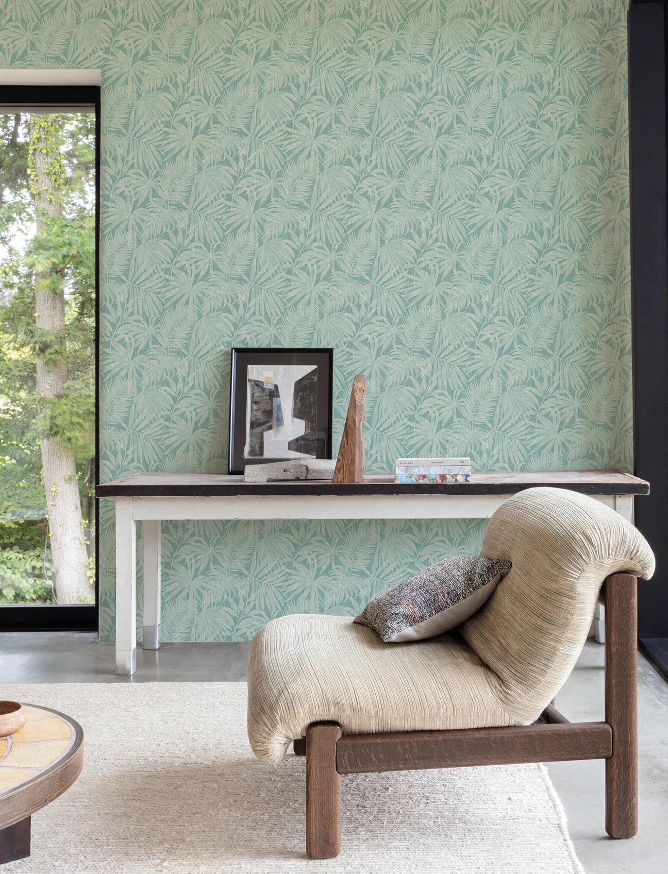 Brewster Home Fashions Sonny Light Blue Fronds Wallpaper - SKU 4191-83026
