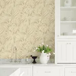 Brewster Home Fashions Sonny Light Brown Fronds Wallpaper - SKU 4191-83028