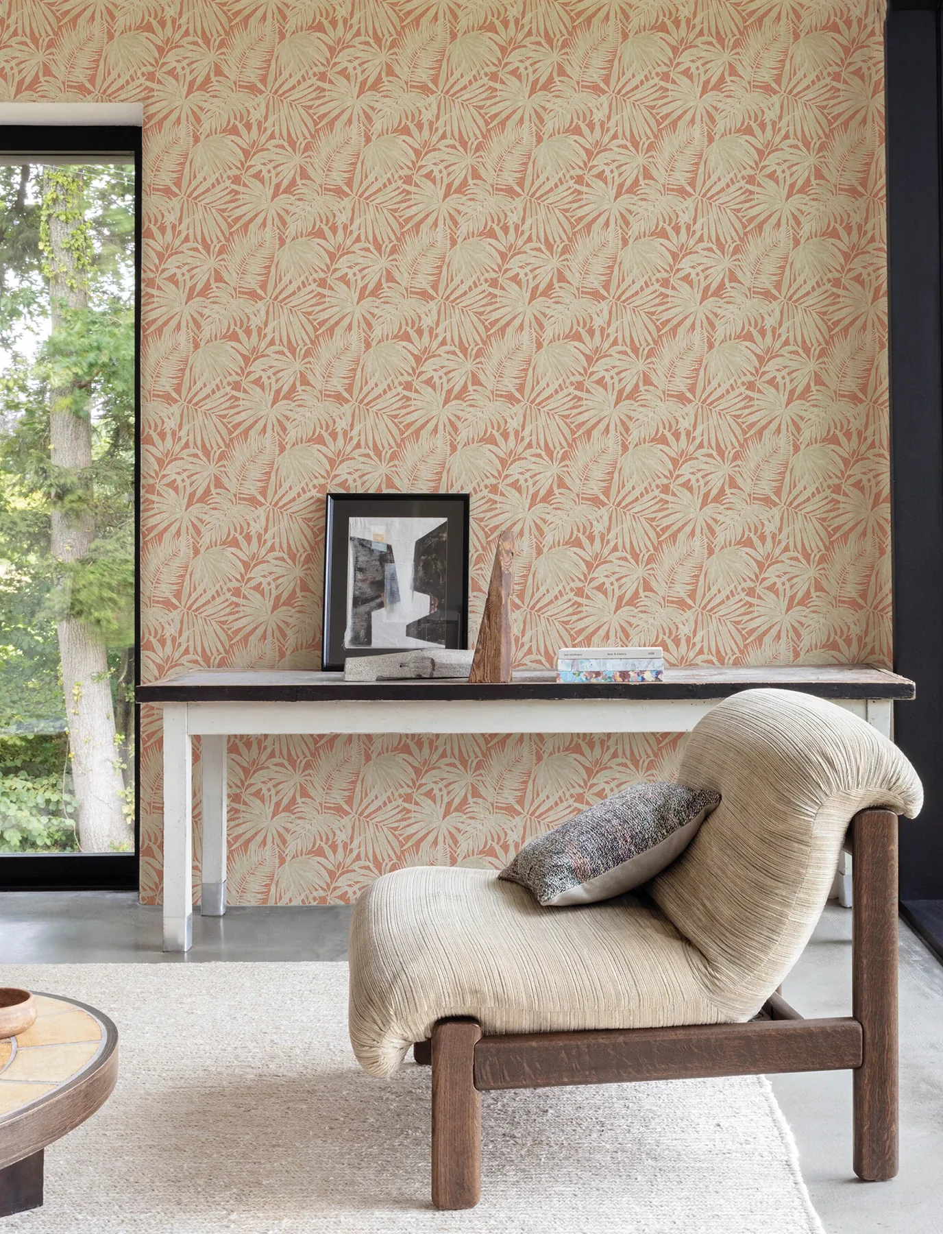 Brewster Home Fashions Sonny Rust Fronds Wallpaper | Wallpaper Twins Brewster Home Fashions Sonny Rust Fronds Wallpaper - SKU 4191-83029