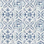 Brewster Home Fashions Sonoma Blue Beach Tile Wallpaper - SKU 3120-12332