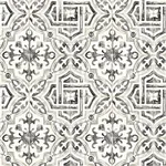 Brewster Home Fashions Sonoma Charcoal Spanish Tile Wallpaper - SKU 2904-12331