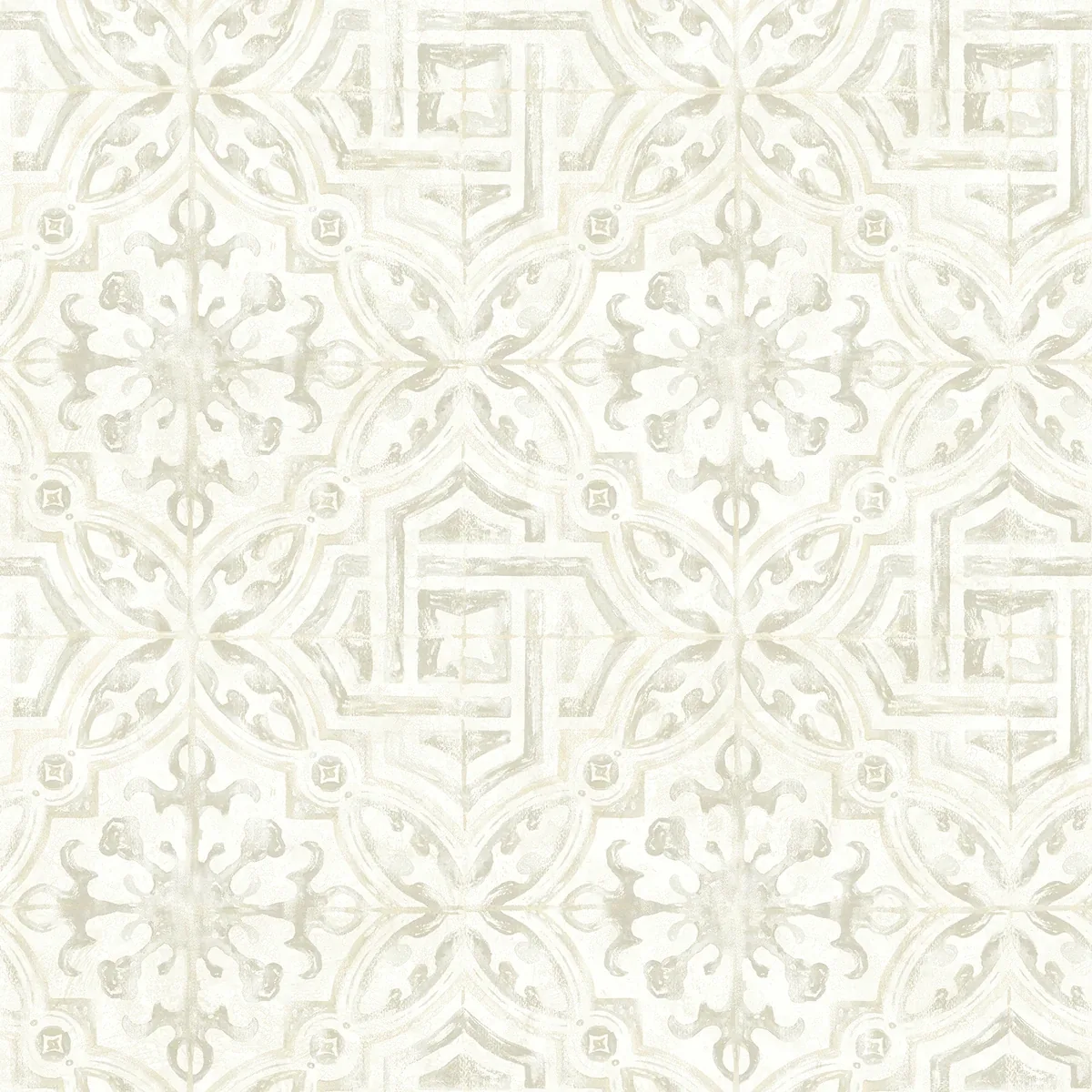 3123-12333 | Sonoma Cream Spanish Tile Wallpaper