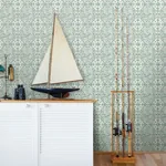 Brewster Home Fashions Sonoma Green Beach Tile Wallpaper - SKU 3120-12338