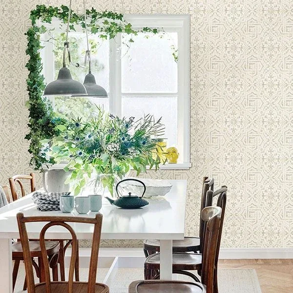 Brewster Home Fashions Sonoma Grey Spanish Tile Wallpaper - SKU 3117-12333