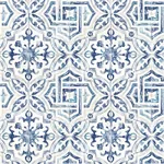 Brewster Home Fashions Sonoma Navy Spanish Tile Wallpaper - SKU 2904-12332