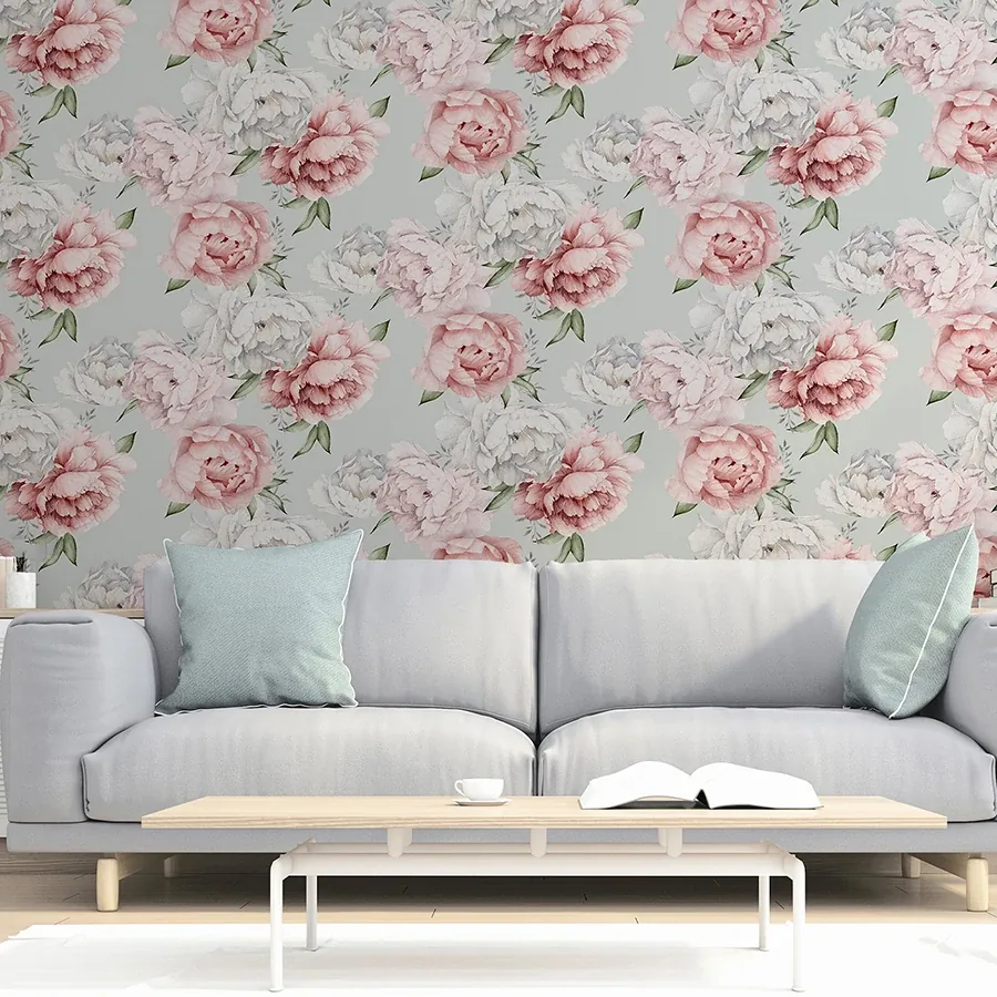 Brewster Home Fashions Sophie Mint Floral Wallpaper - SKU AH251908