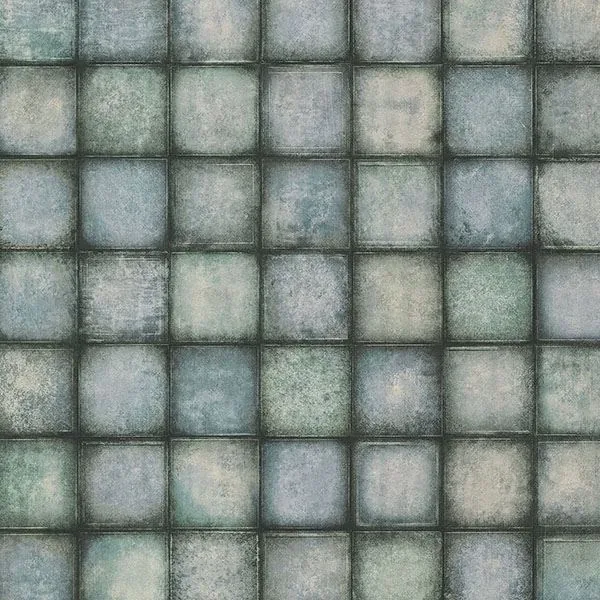 Brewster Home Fashions Soucy Blue Tiles Wallpaper - SKU 2766-24082