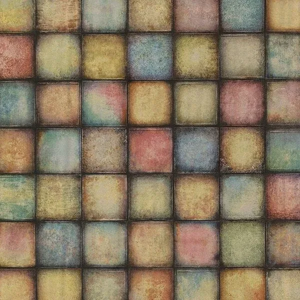 2766-24080 | Soucy Multicolor Tiles Wallpaper
