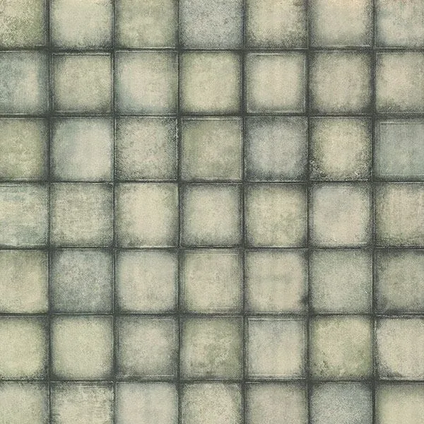 2766-24081 | Soucy Teal Tiles Wallpaper