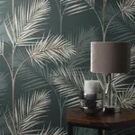Brewster Home Fashions South Beach Evergreen Fronds Wallpaper - SKU FD42679