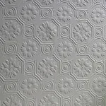 Brewster Home Fashions Spencer White Paintable Supaglypta Wallpaper - SKU 437-RD0151