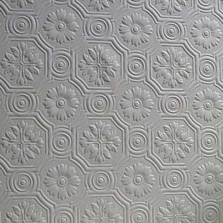 437-RD0151 | Spencer White Paintable Supaglypta Wallpaper