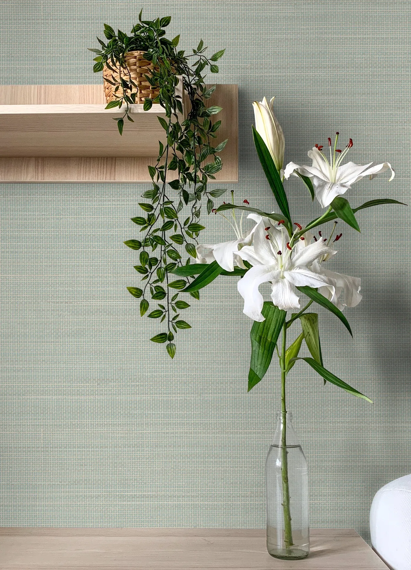 Brewster Home Fashions Spinnaker Aqua Netting Wallpaper - SKU 4071-71054