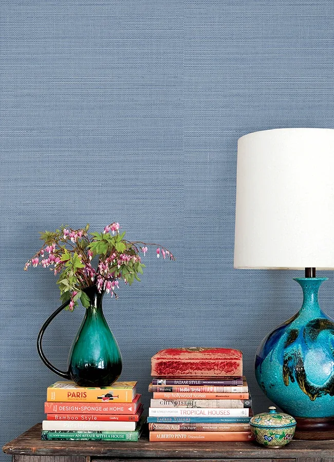 Brewster Home Fashions Spinnaker Denim Netting Wallpaper - SKU 3125-72367