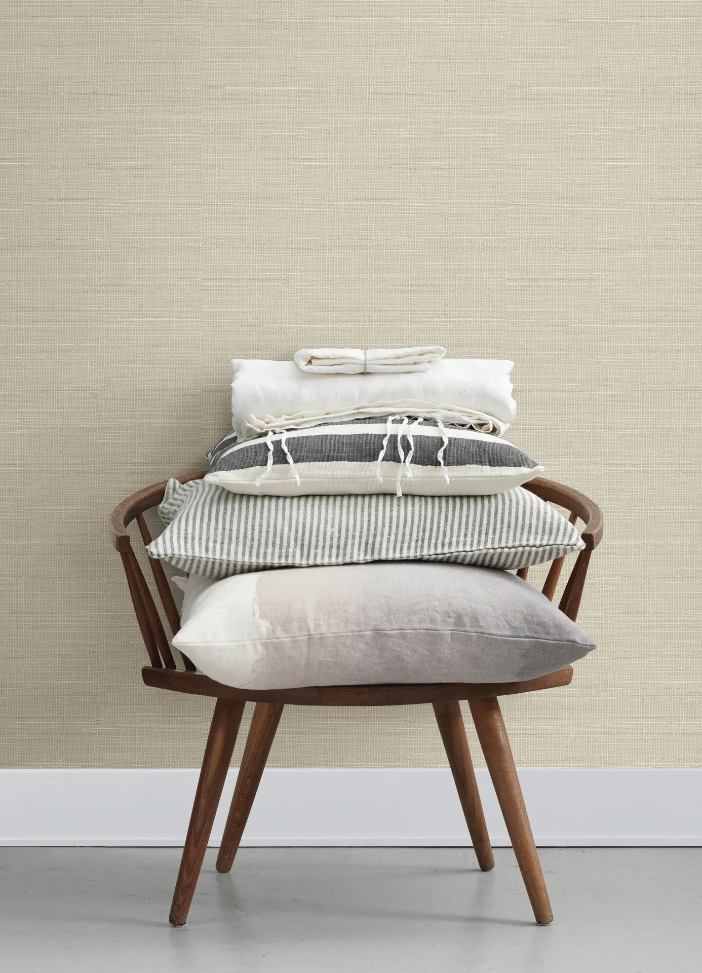 Brewster Home Fashions Spinnaker Light Grey Netting Wallpaper - SKU 4071-71053