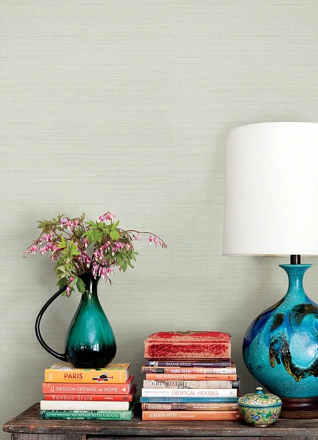 Brewster Home Fashions Spinnaker Seafoam Netting Wallpaper - SKU 3125-72369