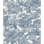Brewster Home Fashions Spinney Blue Toile Wallpaper - SKU 4134-72559