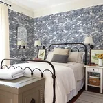 Brewster Home Fashions Spinney Blue Toile Wallpaper - SKU 4134-72559