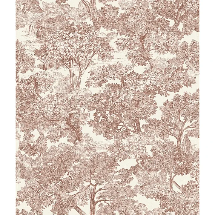 4134-72562 | Spinney Red Toile Wallpaper