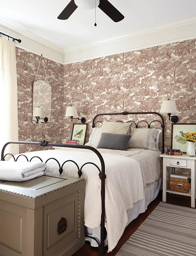 Brewster Home Fashions Spinney Red Toile Wallpaper | Wallpaper Twins Brewster Home Fashions Spinney Red Toile Wallpaper - SKU 4134-72562