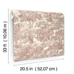 Brewster Home Fashions Spinney Red Toile Wallpaper | Wallpaper Twins Brewster Home Fashions Spinney Red Toile Wallpaper - SKU 4134-72562