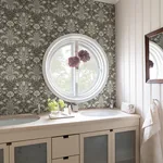 Brewster Home Fashions Spring Thicket Blue Tulip Damask Wallpaper | Wallpaper Twins Brewster Home Fashions Spring Thicket Blue Tulip Damask Wallpaper - SKU 4171-82068
