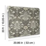 Brewster Home Fashions Spring Thicket Blue Tulip Damask Wallpaper | Wallpaper Twins Brewster Home Fashions Spring Thicket Blue Tulip Damask Wallpaper - SKU 4171-82068