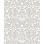 Brewster Home Fashions Spring Thicket Dove Tulip Damask Wallpaper | Wallpaper Twins Brewster Home Fashions Spring Thicket Dove Tulip Damask Wallpaper - SKU 4171-82065
