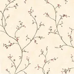Brewster Home Fashions Star Berry Dark Red Vine Wallpaper - SKU CCB44034