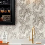 Brewster Home Fashions Star Taupe Marble Wallpaper - SKU 4168-15529