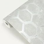 Brewster Home Fashions Starling Grey Honeycomb Wallpaper | Wallpaper Twins Brewster Home Fashions Starling Grey Honeycomb Wallpaper - SKU 2927-00401