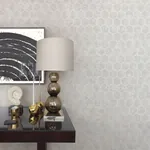 Brewster Home Fashions Starling Silver Honeycomb Wallpaper | Wallpaper Twins Brewster Home Fashions Starling Silver Honeycomb Wallpaper - SKU 2927-00406