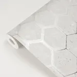 Brewster Home Fashions Starling Silver Honeycomb Wallpaper | Wallpaper Twins Brewster Home Fashions Starling Silver Honeycomb Wallpaper - SKU 2927-00406